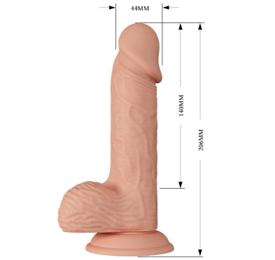 Dildo realistyczny sztuczny penis przyssawka 20,6